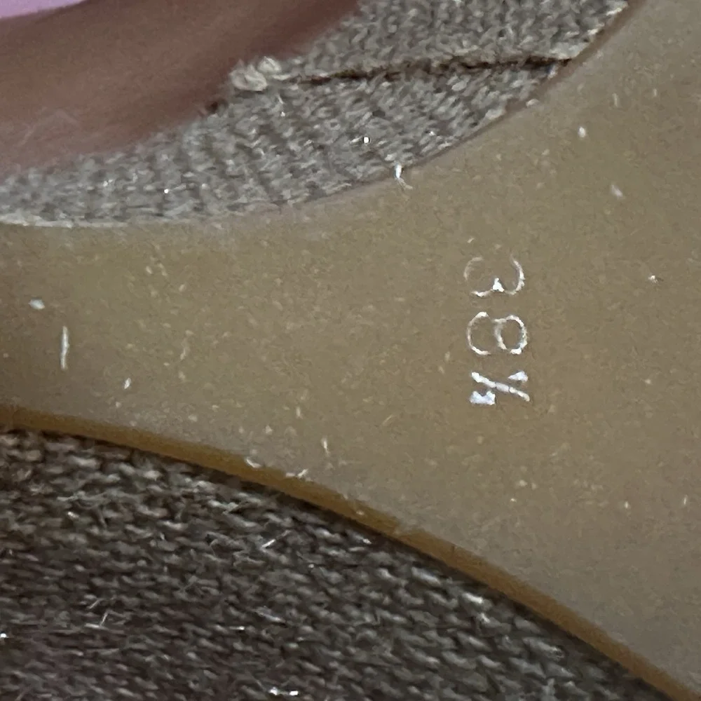 Tibi‎ NYC Tan Leather Burlap Wedge Platform Sandals Size 38.5 Womens 8